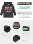 Minecraft Creeper Hoodie for Girls - Gray 14
