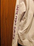 Minecraft Unisex White Hoodie with Purple Graphics