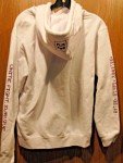 Minecraft Unisex White Hoodie with Purple Graphics