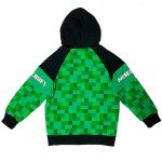 Minecraft Creeper Sherpa Fleece Zip Hoodie for Kids