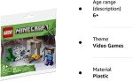 LEGO Minecraft Dripstone Cavern Steve & Creeper Set