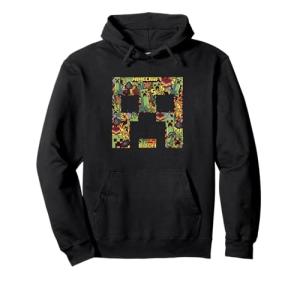 Creeper Big Face Hoodie for Minecraft Fans
