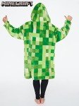 Light Green Minecraft Fleece Hoodie Blanket for Kids