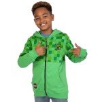Creeper Zip Up Hoodie for Boys - Green