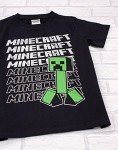 Boys' Black Minecraft Creeper T-Shirt, Size 7-8
