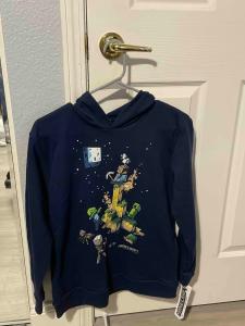 Minecraft Youth XL Navy Blue Hooded Sweatshirt
