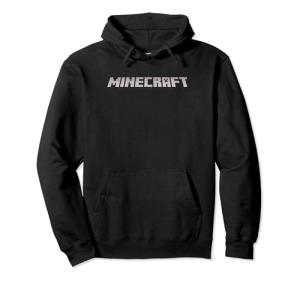 Minecraft Logo Black Hoodie for Fans
