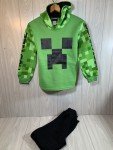 Minecraft Creeper Hoodie and Sweatpants Set for Kids