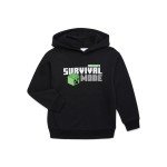 Minecraft Black Graphic Hoodie for Boys Ages 10-12