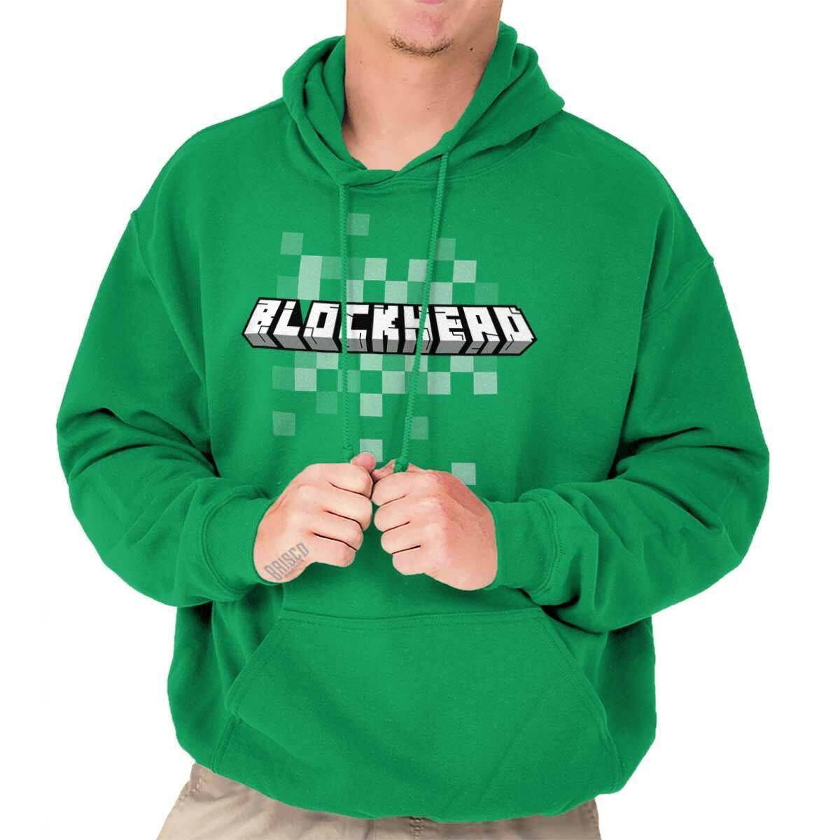 Funny Minecraft Blockhead Hoodie for Gamers