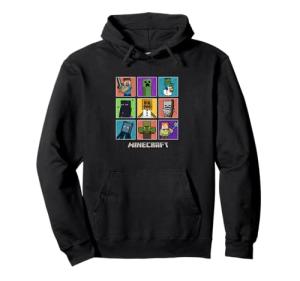 Minecraft Group Shot Pullover Hoodie - Colorful Design