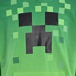 Minecraft Creeper Face Hoodie for Boys - Black/Green