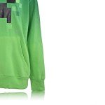 Minecraft Creeper Face Hoodie for Boys - Black/Green