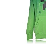 Minecraft Creeper Face Hoodie for Boys - Black/Green