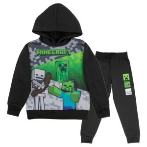 Minecraft Fleece Hoodie and Jogger Set for Kids