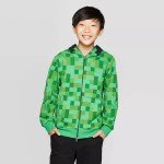 Minecraft Creeper Zip Hoodie for Kids