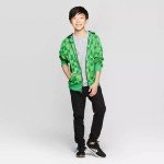Minecraft Creeper Zip Hoodie for Kids