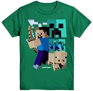 Steve Art Deco T-Shirt for Boys - Green