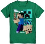 Steve Art Deco T-Shirt for Boys - Green