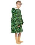 Minecraft Creeper Oversized Blanket Hoodie for Boys