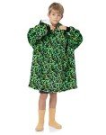 Minecraft Creeper Oversized Blanket Hoodie for Boys