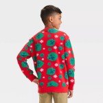 Minecraft Holiday Sweatshirt for Kids - Creeper Design