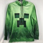 3D Printed Minecraft Creeper Green Pullover Hoodie
