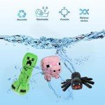 Minecraft Plush Toy Set: Creeper, Pig, Wolf & More