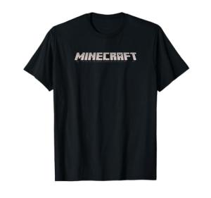 Minecraft Logo Black Tee for Gamers