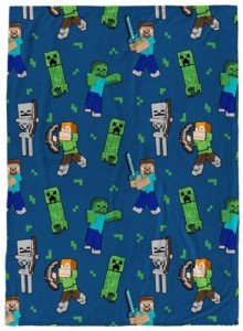Minecraft Creeper Plush Throw Blanket - 46 x 60 Inches
