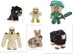 Minecraft Plush Toys: Chicken, Cat & Iron Golem