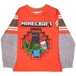 Minecraft Characters Long Sleeve T-Shirt 2-Pack for Kids