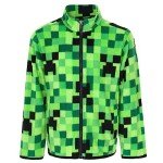 Minecraft Creeper Fleece Zip Jacket for Boys