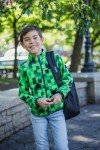 Minecraft Creeper Fleece Zip Jacket for Boys