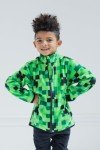 Minecraft Creeper Fleece Zip Jacket for Boys