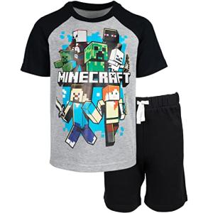 Minecraft Alex & Steve Graphic Tee and Shorts Set