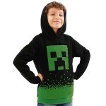 Boys' Minecraft Creeper Hoodie for Gaming Fun
