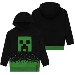Boys' Minecraft Creeper Hoodie for Gaming Fun