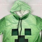 3D Printed Green Creeper Hoodie for Kids