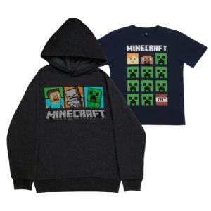 Minecraft Hoodie and T-Shirt Set for Boys