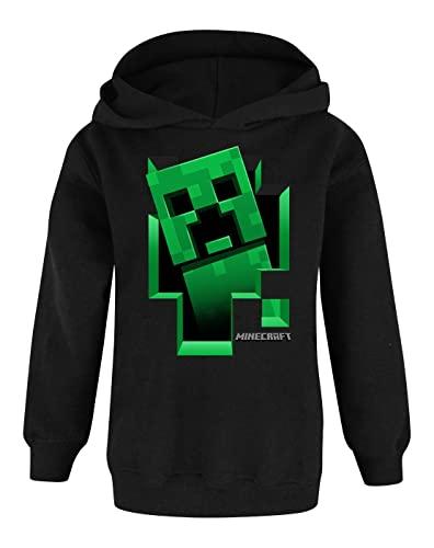 Minecraft Creeper Kids Hoodie - Black Jumper
