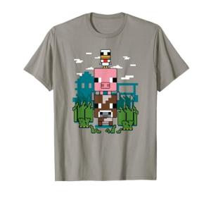 Minecraft Farm Animal Stack T-Shirt