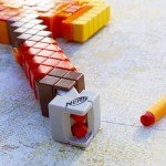 Minecraft Nerf Firebrand Dart Blasting Axe Toy
