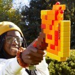 Minecraft Nerf Firebrand Dart Blasting Axe Toy