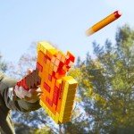 Minecraft Nerf Firebrand Dart Blasting Axe Toy