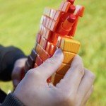 Minecraft Nerf Firebrand Dart Blasting Axe Toy