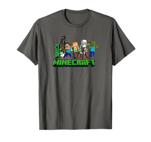 Minecraft Character Lineup Graphic Tee