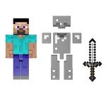 Minecraft Diamond Level Steve Action Figure with Accessories