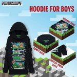 Creeper Minecraft Hoodie for Boys Ages 5-14