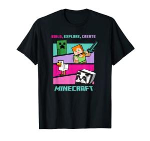Minecraft Build, Explore, Create T-Shirt